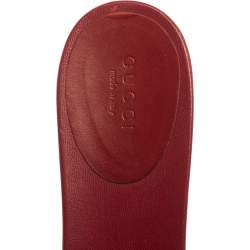 مملوكة مسبقًا Gucci Fuchsia/Beige GG Canvas and Leather Trim Horsebit Flats Size 40.5