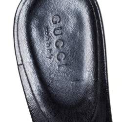 مملوكة مسبقًا Gucci Black GG Canvas Slide Sandals Size 36
