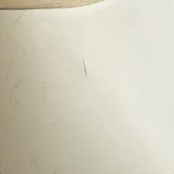 Pre Owned Gucci White Leather GG Open Toe Platform Clog Sandals Size 38