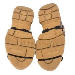 مملوكة مسبقًا حذاء رياضي غوتشي "فلاشتريك" كريستال قابل للفصل شبك و جلد متعدد الألوان مقاس 40