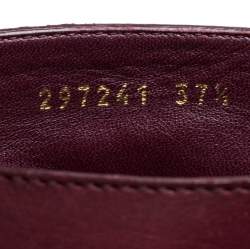 مملوكة مسبقًا حذاء بوت فوق ركبة غوتشى جلد أحمر مقاس 37.5