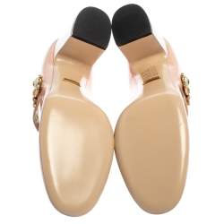 Pre Owned Gucci Pink Patent Leather Lois Bee Mary Jane Pumps Size 37