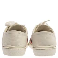 مملوكة مسبقًا حذاء رياضى غوتشى نجمة نحلة أيس جلد أبيض مقاس 35