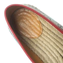 مملوكة مسبقًا حذاء إسبادريل غوتشى فلات كانفاس طباعة بلوم سوبريم جى جى متعدد الألوان مقاس 40