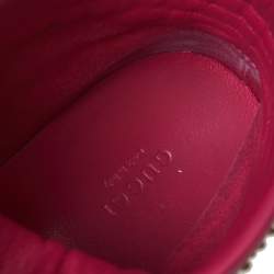 Pre Owned Gucci Two Tone Studded GG Leather Dapper Dan High Top Sneakers Size 39.5