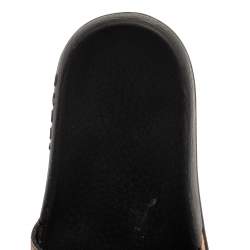 Pre Owned Gucci Multicolor Coated Canvas GG Blooms Supreme Slide Sandals Size 36