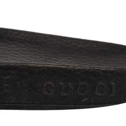 Pre Owned Gucci Multicolor Coated Canvas GG Blooms Supreme Slide Sandals Size 36