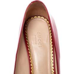 مملوكة مسبقًا Gucci Red Patent Leather Mary Jane Pumps Size 40