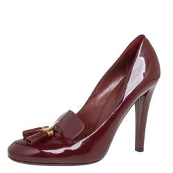 burgundy gucci shoes