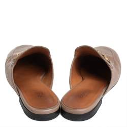 Pre Owned حذاء سلايد غوتشي برينستون جلد بيج مقاس 35