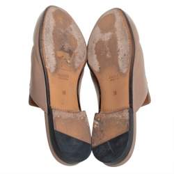 Pre Owned حذاء سلايد غوتشي برينستون جلد بيج مقاس 35