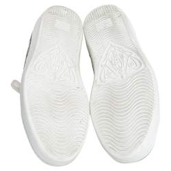 Pre Owned Gucci Black Guccissima Leather Ace Sneakers Size 37.5