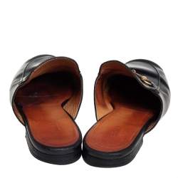 Pre Owned Gucci Black Leather Princetown Sandals Size 41