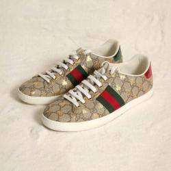 مملوكة مسبقًا Gucci GG Supreme Canvas Bees Ace Sneakers Size EU 37.5