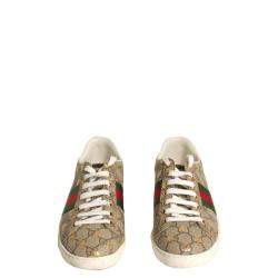مملوكة مسبقًا Gucci GG Supreme Canvas Bees Ace Sneakers Size EU 37.5