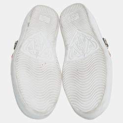 Gucci White Leather Ace Embellished  Low Top Sneakers Size 39