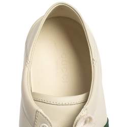 Gucci White Leather Ace Low Top Sneakers Size 38