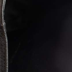 Pre Owned Gucci Black Leather Knee Length Boots Size 40