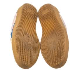 Pre Owned حذاء رياضي غوتشي منخفض من أعلى ويب جلد وسويدي متعدد الألوان مقاس 37.5