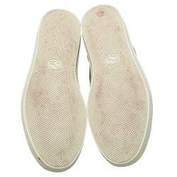 مملوكة مسبقًا Gucci Beige GG Canvas Major Tiger Pearl Embellished High Top Sneakers Size 38