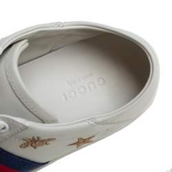 مملوكة مسبقًا حذاء رياضي غوتشي أيس جلد أبيض مقاس 35