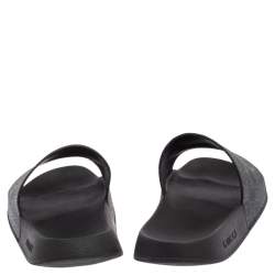 Pre Owned حذاء فلات سلايد غوتشي تايغر سوبريم جي جي أسود مقاس 38.5