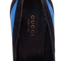 Gucci Tricolor Suede Pointed Toe Pumps Size 35.5