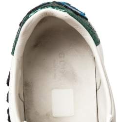 Pre Owned حذاء رياضي غوتشي أيس جلد أبيض برباط مقاس 38 