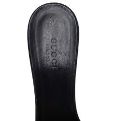 Gucci Black GG Canvas Slide Sandals Size 37