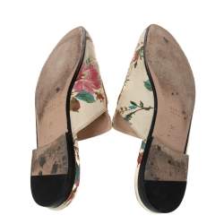 Pre Owned حذاء سلايد غوتشي برينس تاون هورسبيت جلد مورد متعدد الألوان مقاس 38