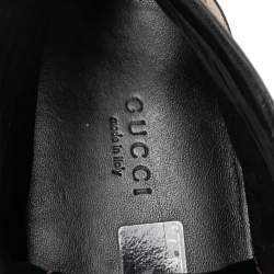 مملوكة مسبقًا Gucci Brown/Beige GG Canvas and Leather Lace Up High Top Sneakers Size 37