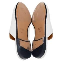 Pre Owned حذاء سلايد غوتشي برينستون جلد كريمي مزين هورسبيت مقاس 38.5