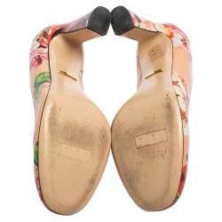 مملوكة مسبقًا Gucci Multicolor Leather GG Blooms Pumps Size 36