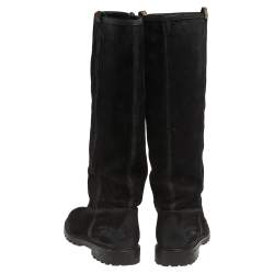 مملوكة مسبقًا Gucci Black Suede Knee Boots Size 38