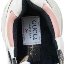 Pre Owned حذاء رياضي غوتشي أربطة كانفاس مونوغرامي وجلد بني مقاس 37