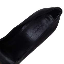 Gucci Black Suede And Patent Leather Hysteria Pumps Size 39