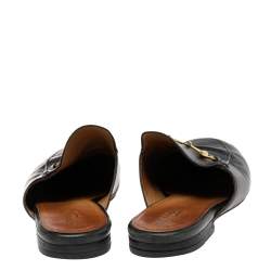 Pre Owned صندل غوتشي برينستون جلد أسود مقاس 40.5