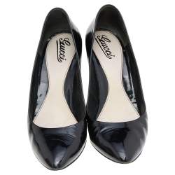 Gucci Black Patent Leather Pumps Size 40