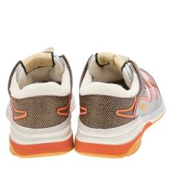 Gucci Multicolor Leather And Mesh Ultrapace Low Top Sneakers Size 37