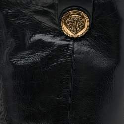 Pre Owned Gucci Black Leather Hysteria Knee Length Boots Size 40