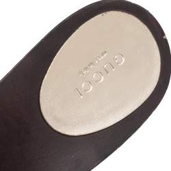 مملوكة مسبقًا صندل غوتشي أيقون بت كلوغ كانفاس جي جي بيج وبني مقاس 41