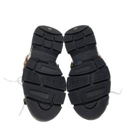 Pre Owned حذاء رياضي غوتشي كريستال فلاش تريك قابل للفصل شبكة وجلد متعدد الألوان مقاس 39