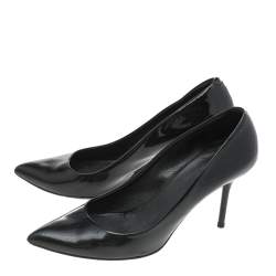 Gucci Black Patent Leather Pointed Toe Pumps Size 37