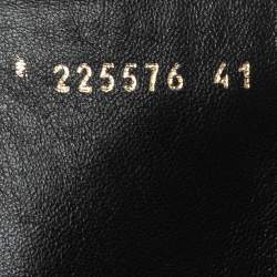 Pre Owned Gucci Black Patent Leather Knee Length Boots Size 41