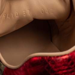 Pre Owned Gucci Beige/Brown GG Supreme Canvas Ace Web Low Top Sneakers Size 37