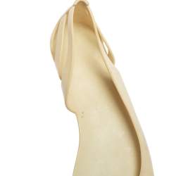 مملوكة مسبقًا حذاء فلات باليرينا غوتشي دورسيه شعار جي متشابك جيلي بيج فاتح مقاس 39