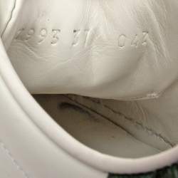 Pre Owned حذاء رياضي غوتشي أيس ويب جلد أبيض مقاس 37