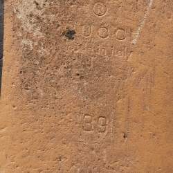 Pre Owned Gucci Black Floral Embroidered Leather Fur Lined Princetown Horsebit Flat Mules Size 39