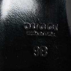 Pre Owned Gucci Black Suede Kelly Knot Platform Sandals Size 41