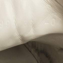 مملوكة مسبقًا Gucci White Leather And Bee Web Detail New Ace Crystal Embellished Platform Sneakers Size 36